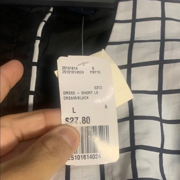 Forever 21 NWT Stylish Black and White Grid women Dress - Picture 3 of 11